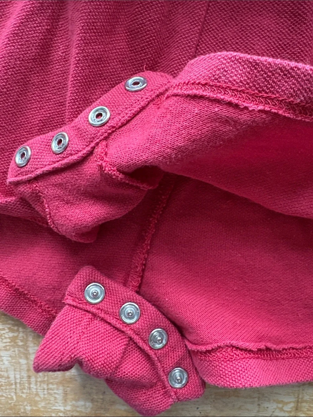 Ralph Lauren Red Polo Romper with Plaid Sash 24m